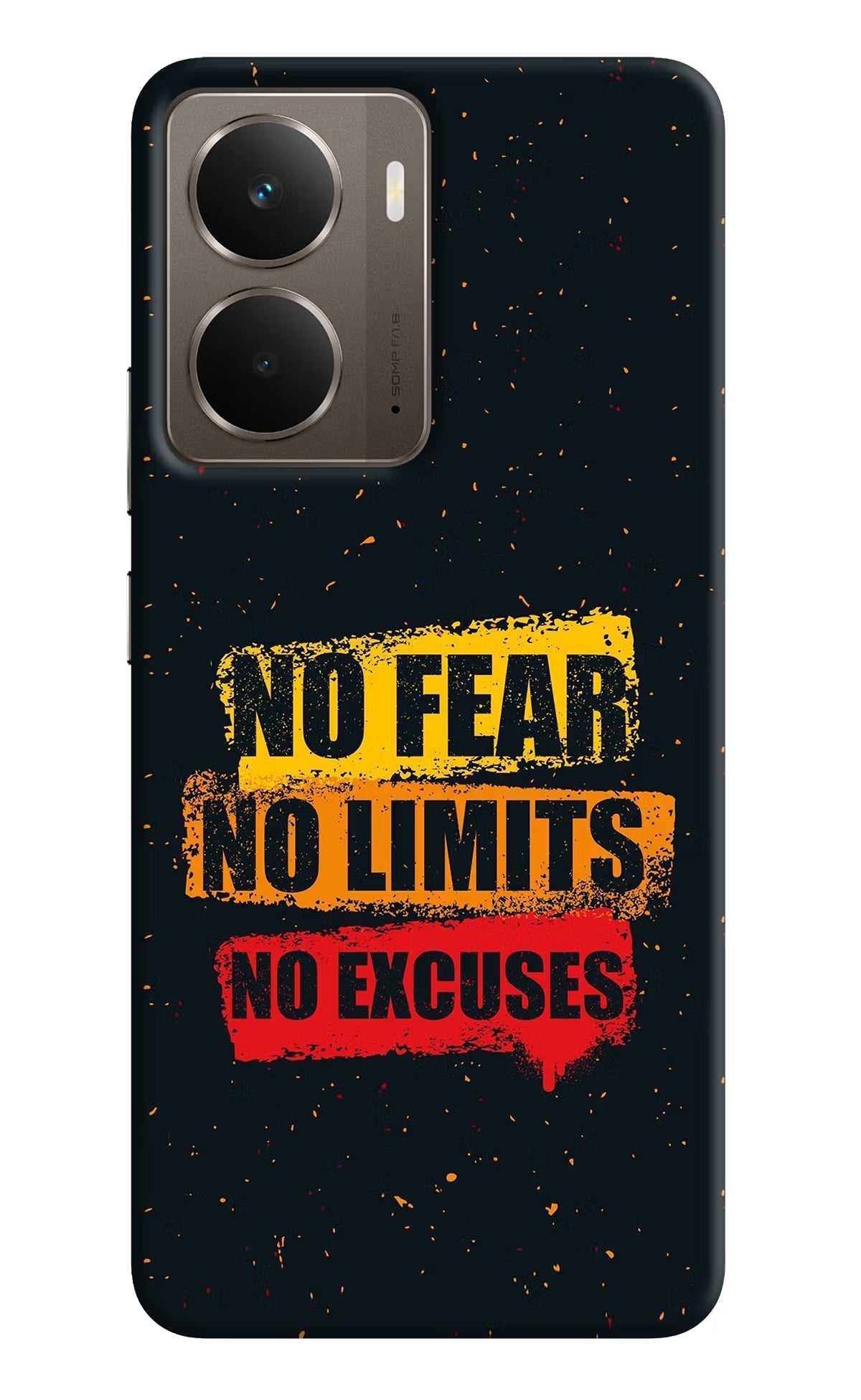 No Fear No Limits No Excuse Realme P3 Back Cover