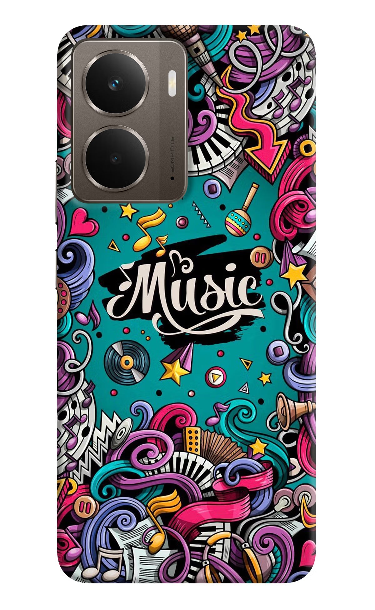 Music Graffiti Realme P3 Back Cover