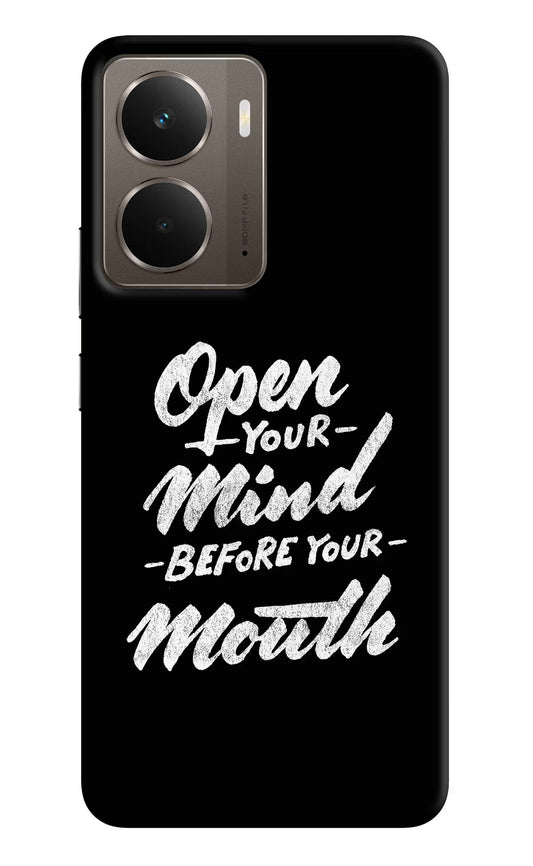 Open Your Mind Before Your Mouth Realme P3 Back Cover