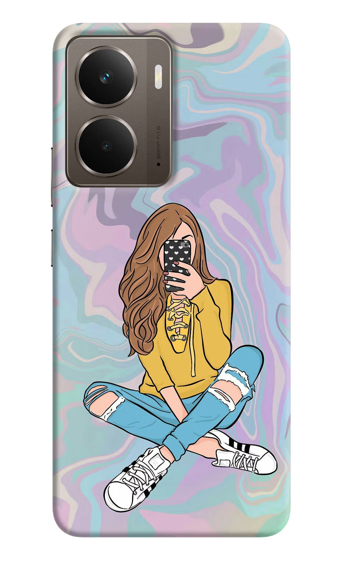 Selfie Girl Realme P3 Back Cover