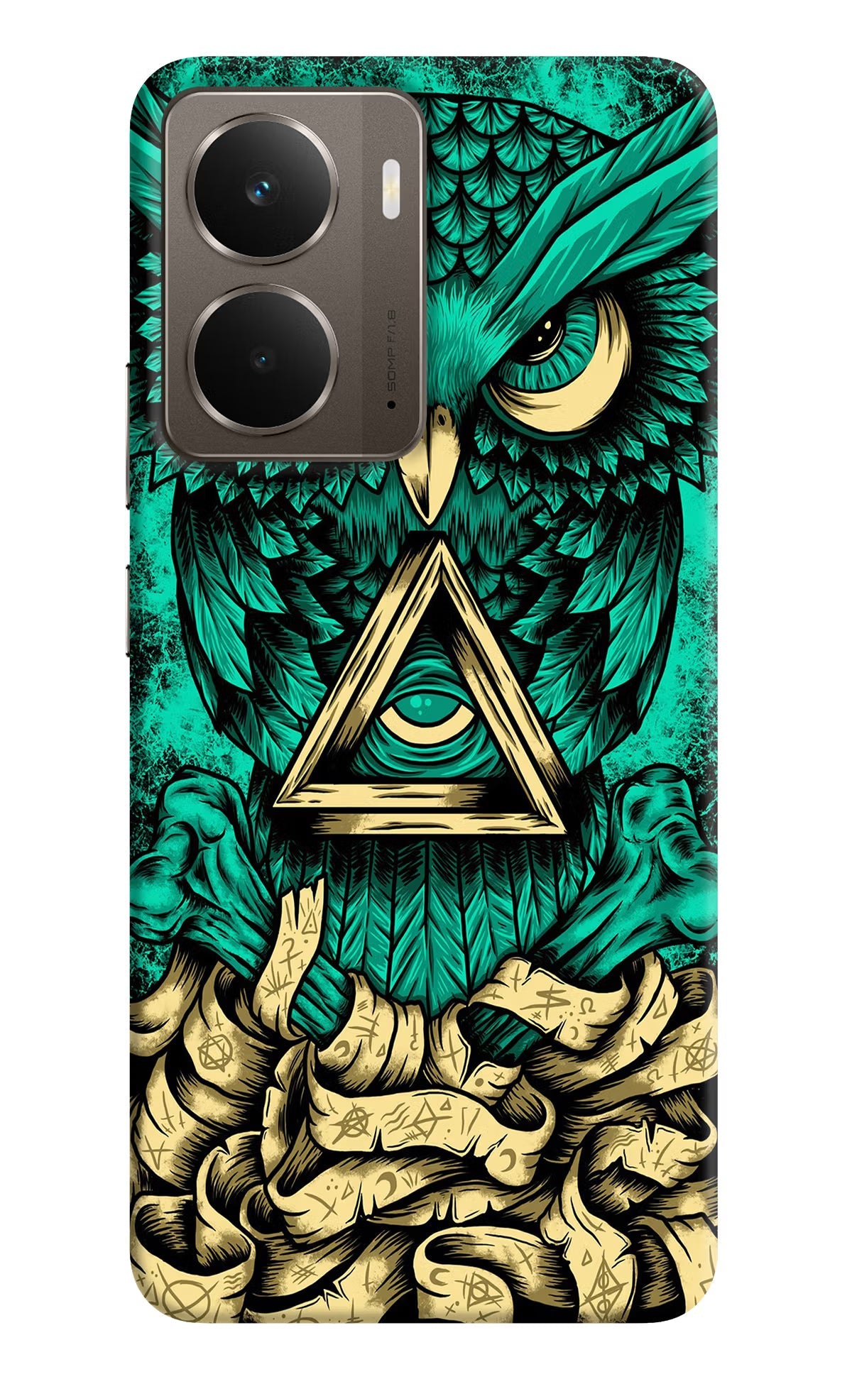 Green Owl Realme P3 Back Cover