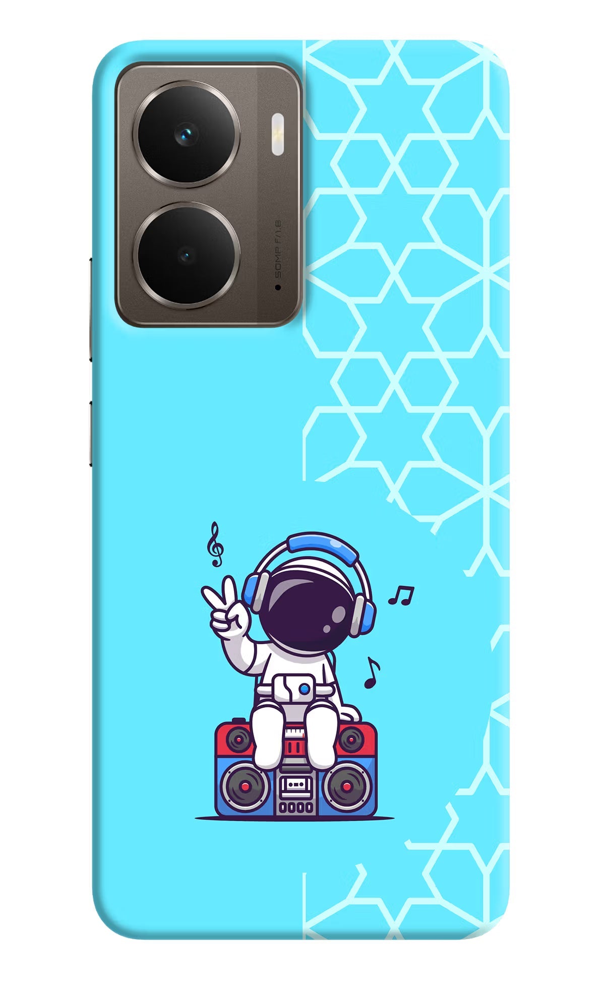 Cute Astronaut Chilling Realme P3 Back Cover