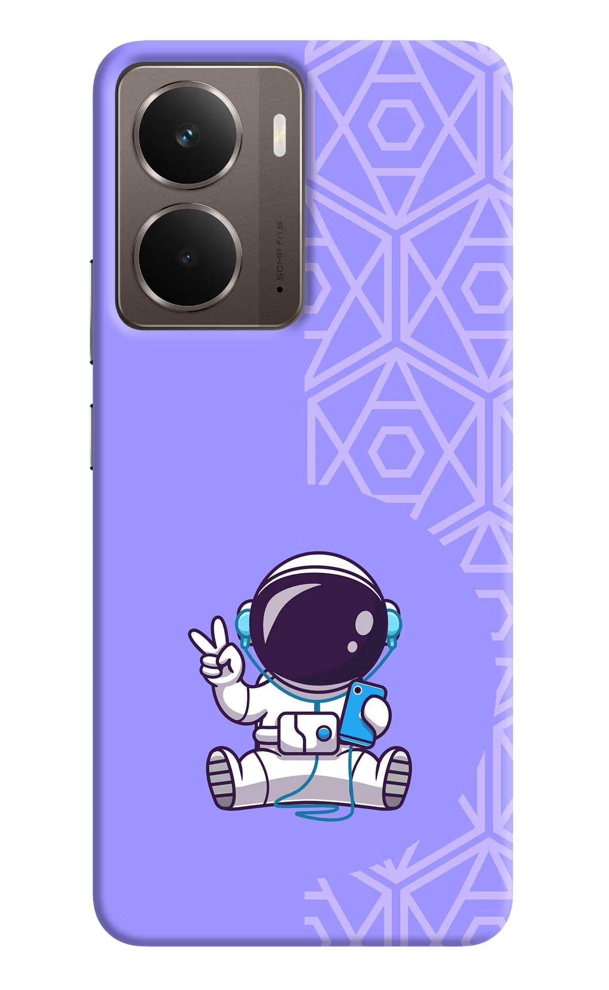 Cute Astronaut Chilling Realme P3 Back Cover