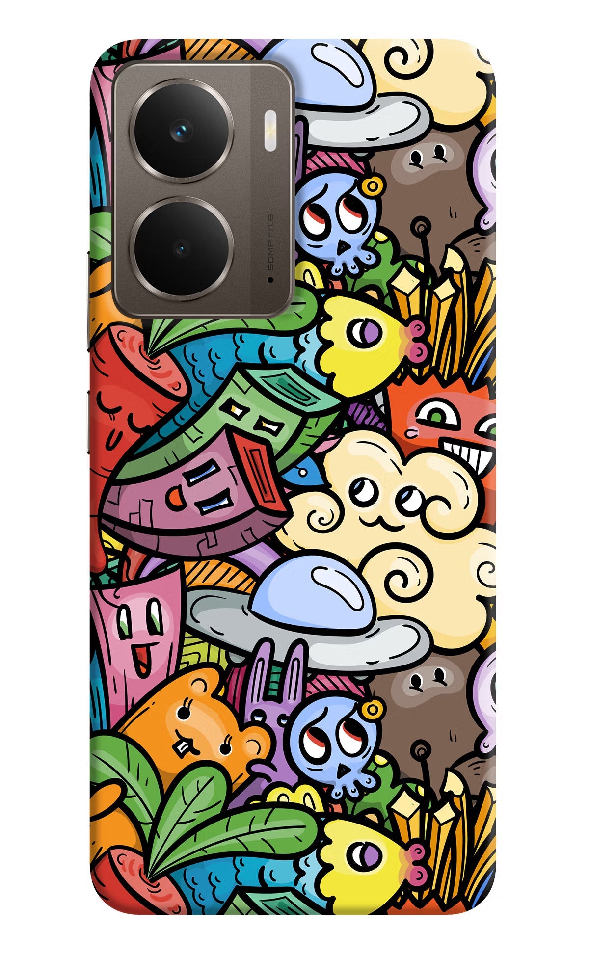 Veggie Doodle Realme P3 Back Cover
