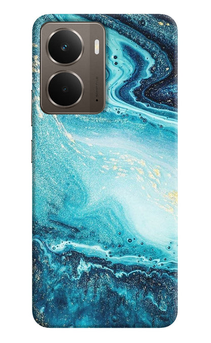 Blue Glitter Marble Realme P3 Back Cover