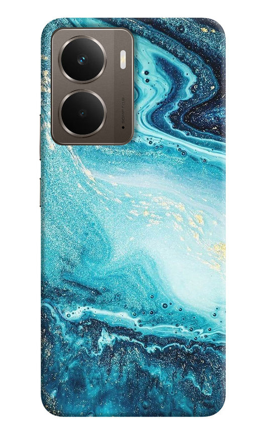 Blue Glitter Marble Realme P3 Back Cover