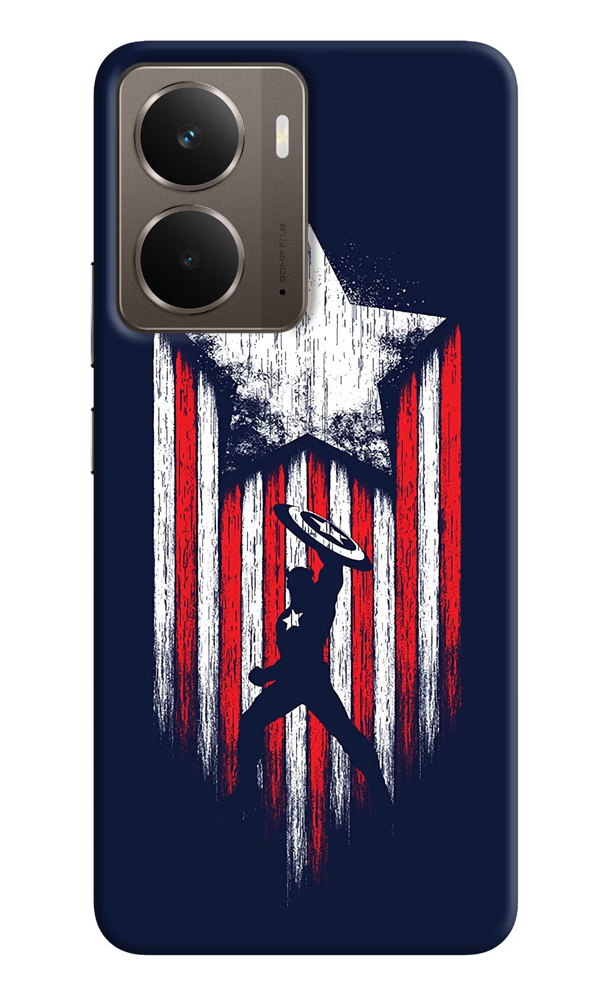 Captain America Marvel Art Realme P3 Back Cover