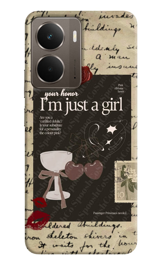 I am just a girl Realme P3 Back Cover