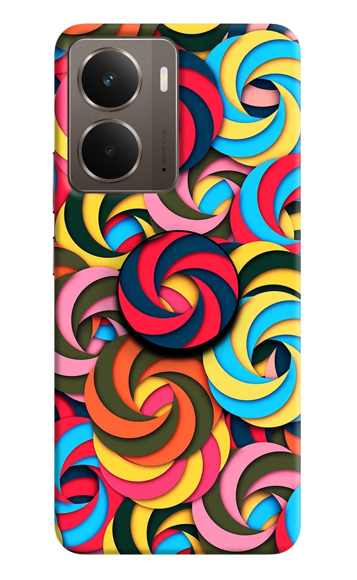 Spiral Pattern Realme P3 Pop Case