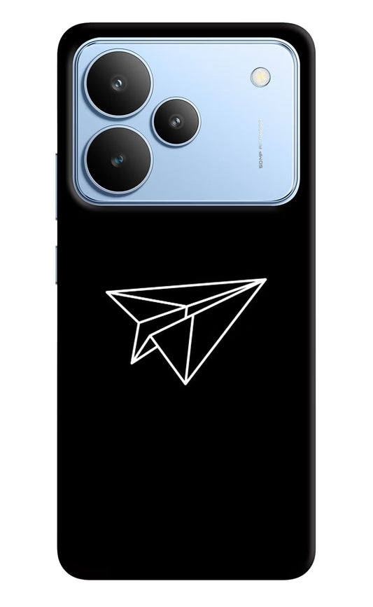 Paper Plane White Realme P4 Back Cover