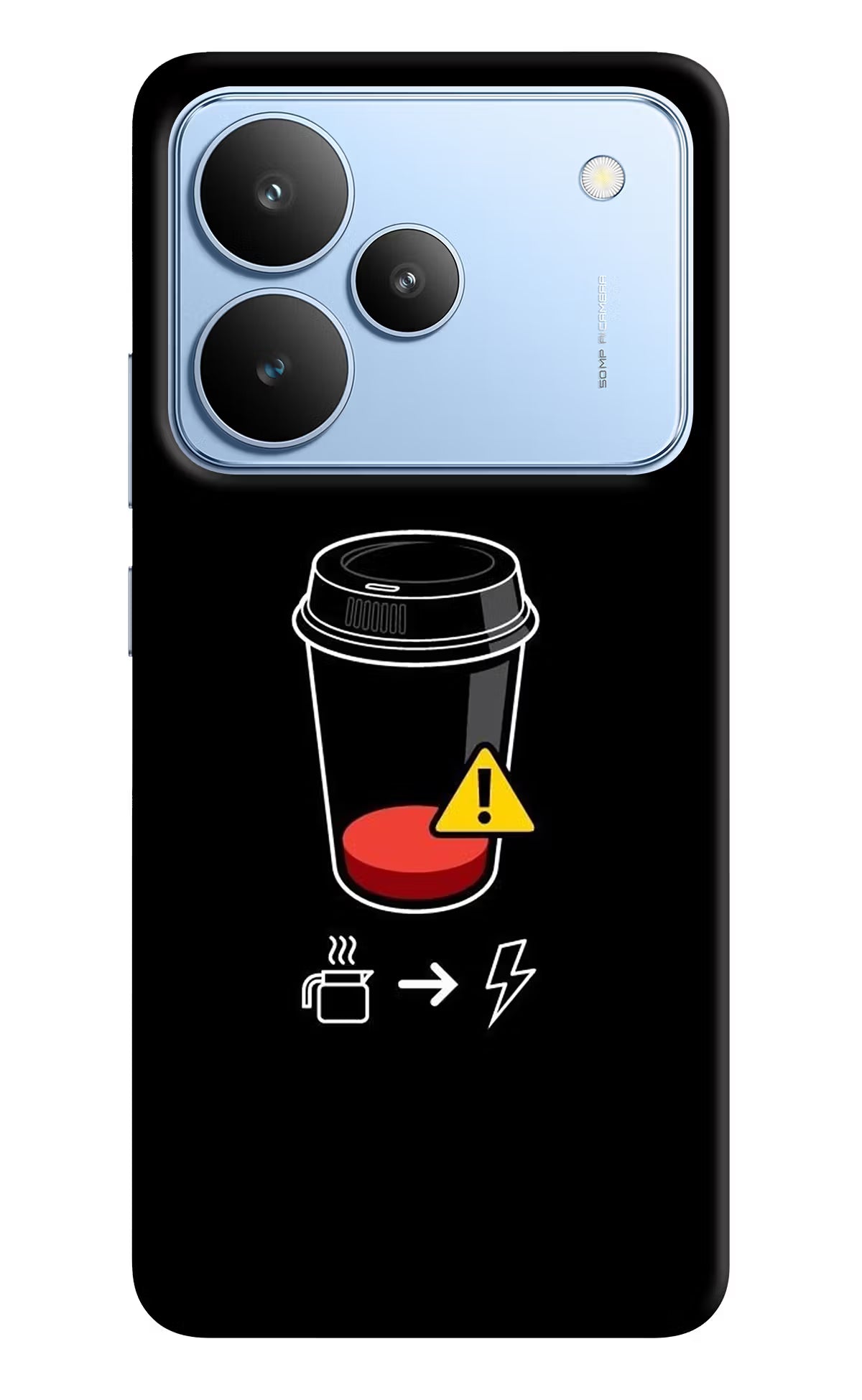 Coffee Realme P4 Back Cover