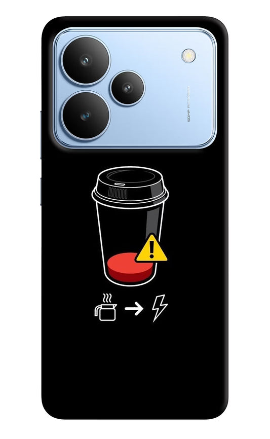 Coffee Realme P4 Back Cover