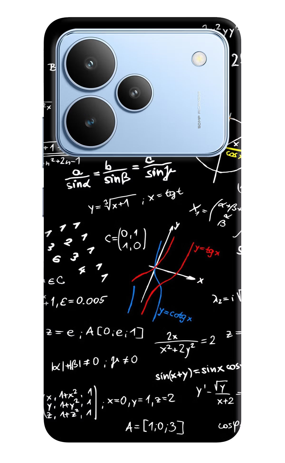 Mathematics Formula Realme P4 Back Cover