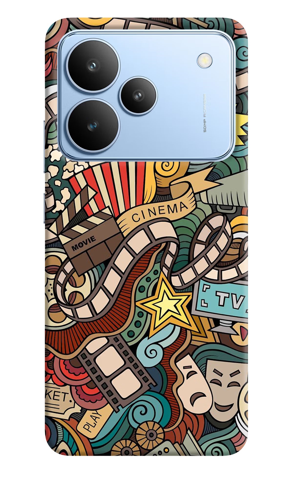 Cinema Abstract Realme P4 Back Cover