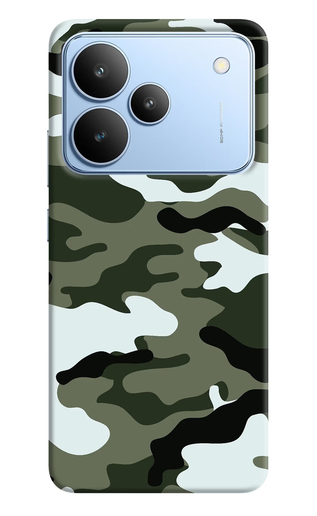 Camouflage Realme P4 Back Cover