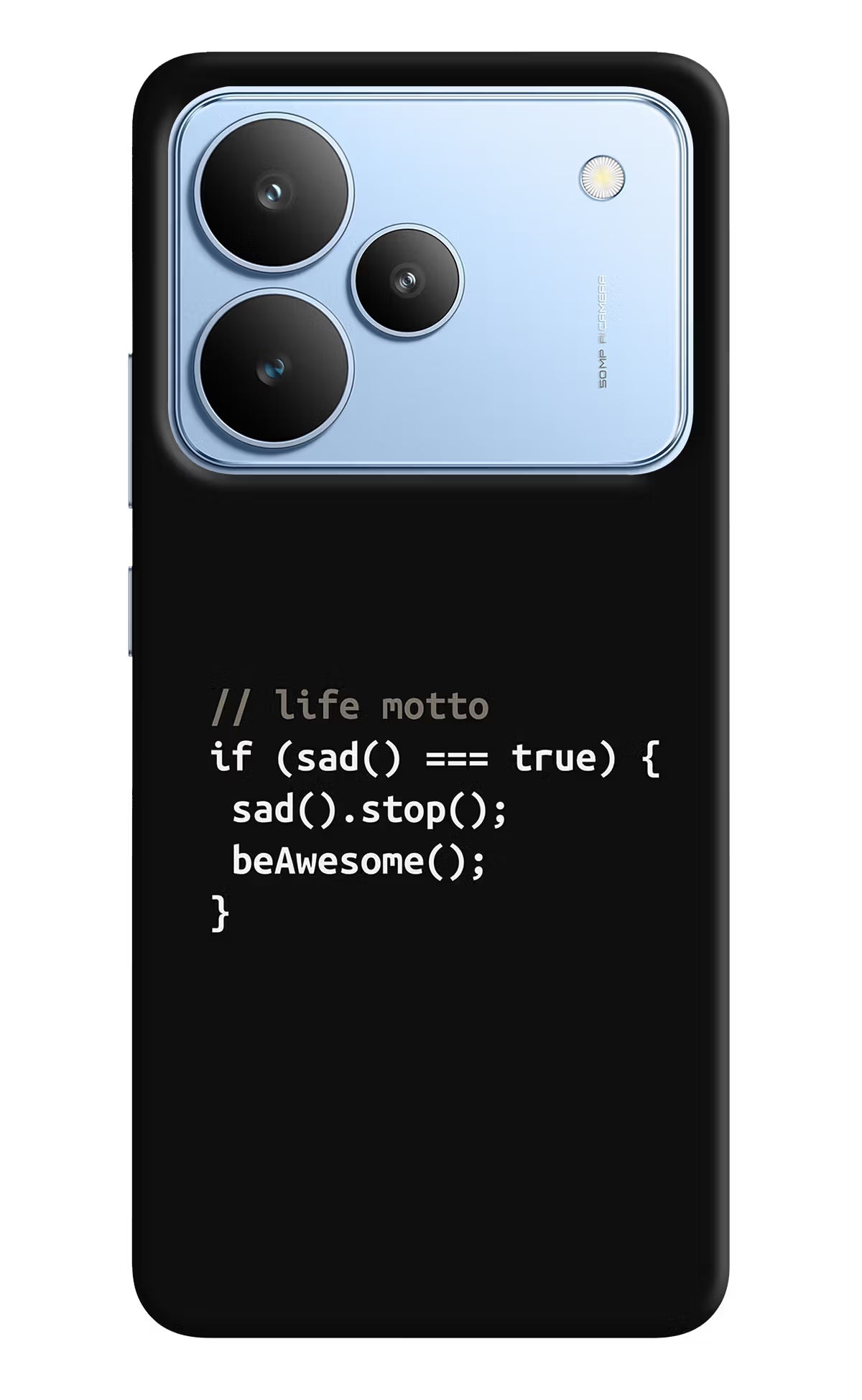 Life Motto Code Realme P4 Back Cover