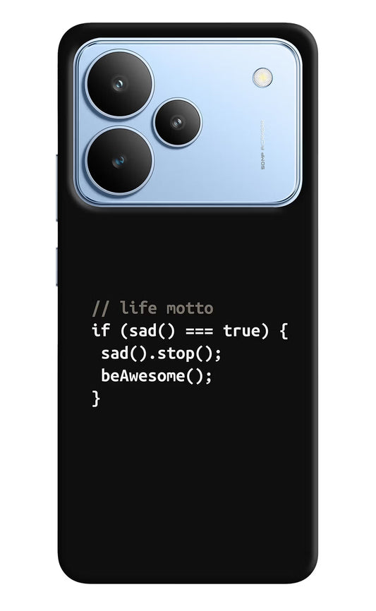 Life Motto Code Realme P4 Back Cover