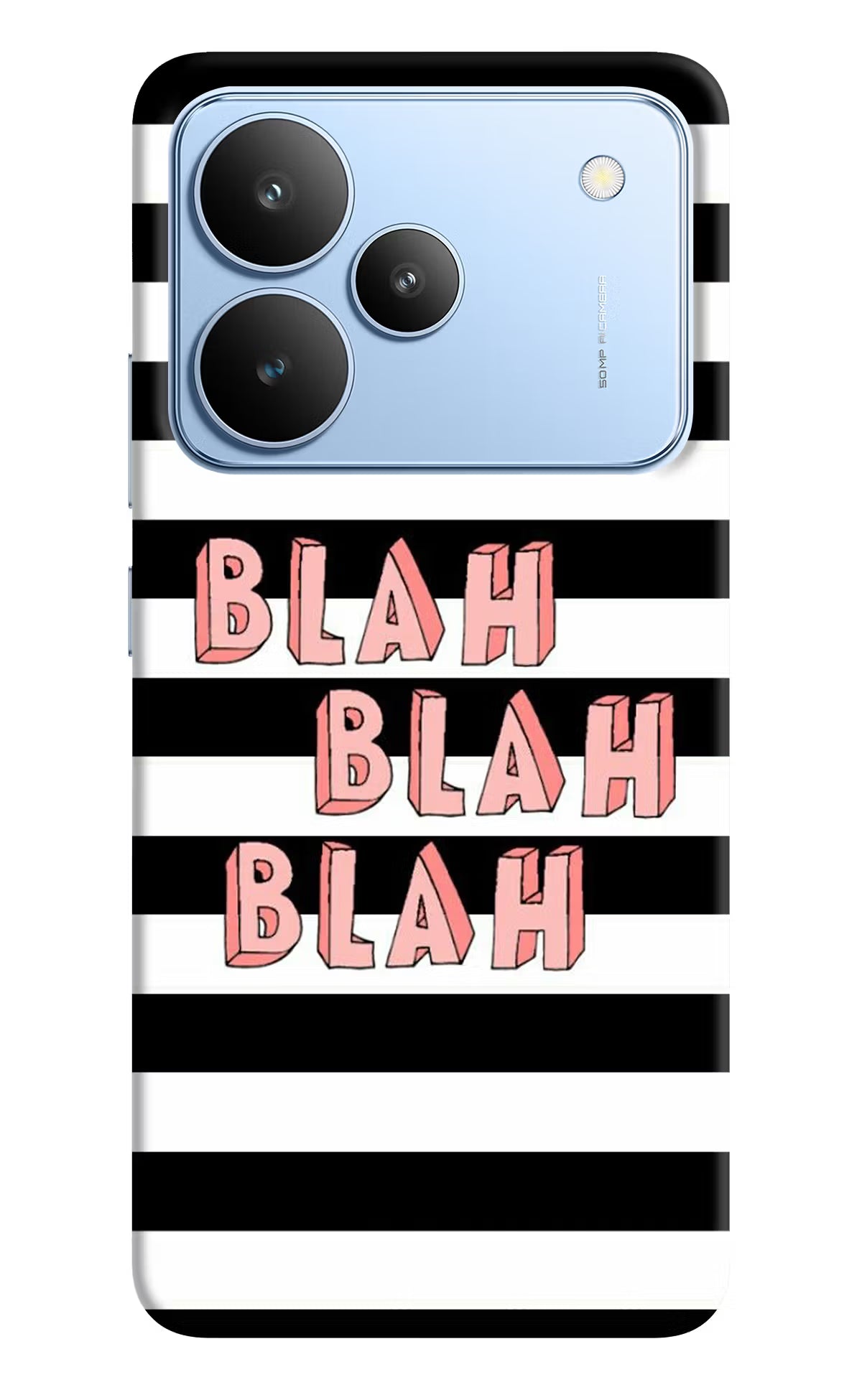 Blah Blah Blah Realme P4 Back Cover