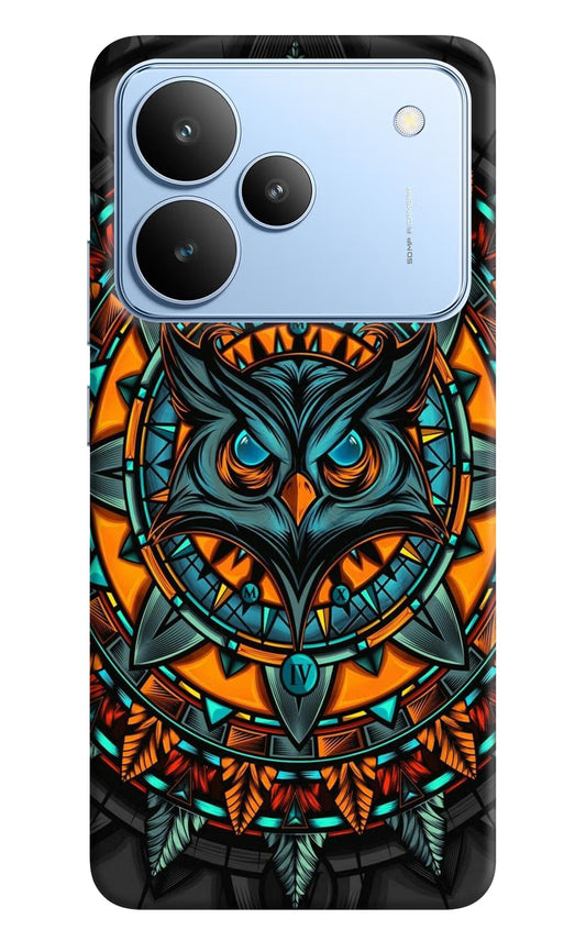 Angry Owl Art Realme P4 Back Cover