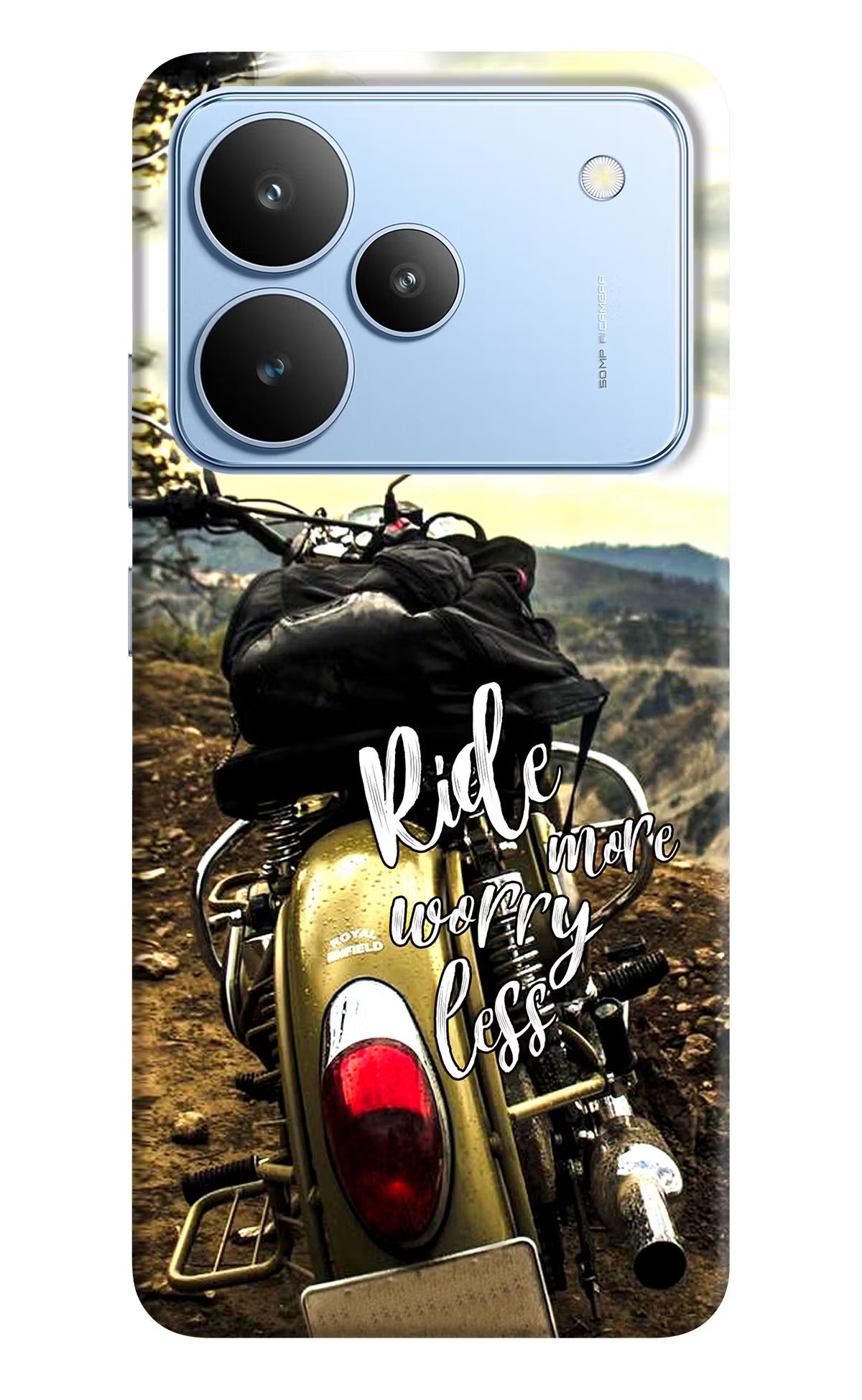 Ride More Worry Less Realme P4 Back Cover