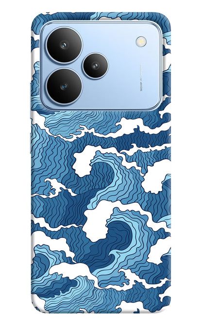 Blue Waves Realme P4 Back Cover