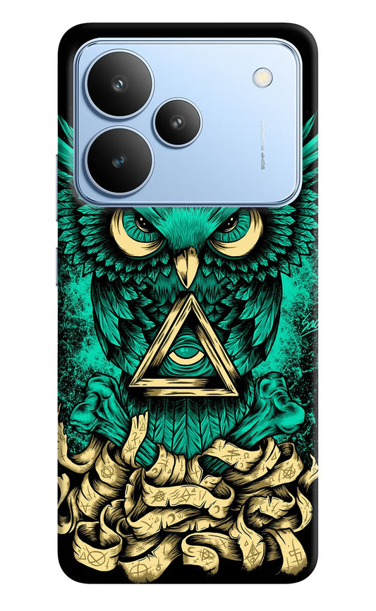 Green Owl Realme P4 Back Cover