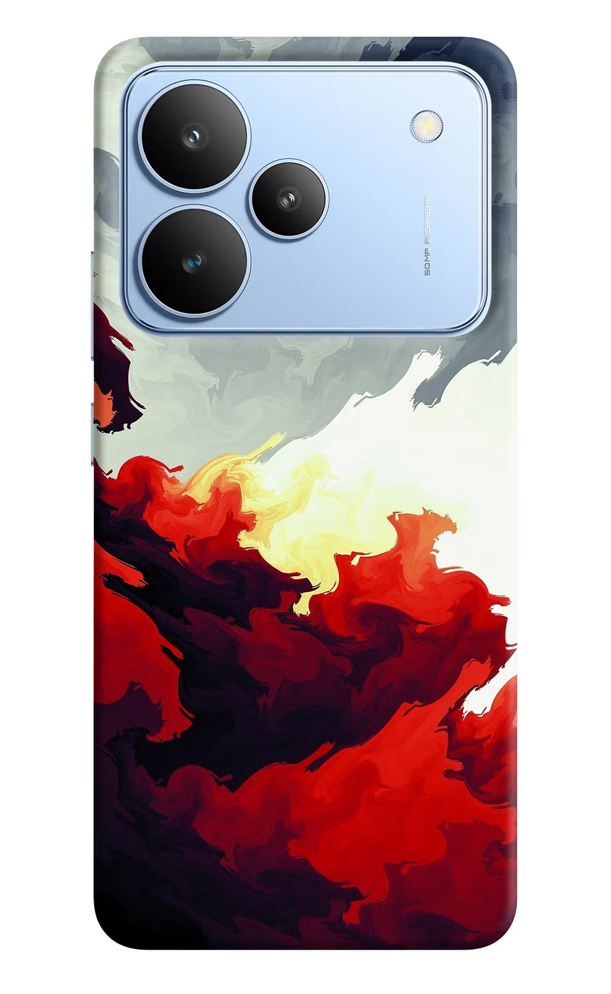 Fire Cloud Realme P4 Back Cover