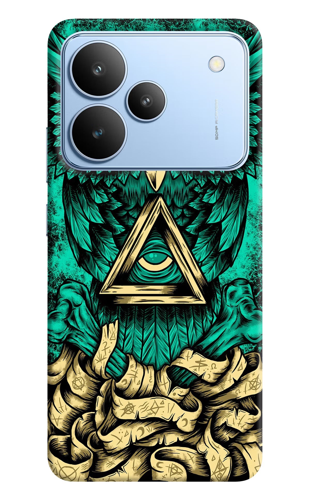Green Owl Realme P4 Back Cover