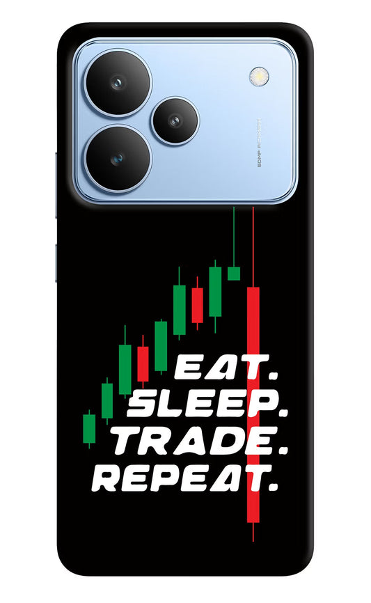 Eat Sleep Trade Repeat Realme P4 Back Cover