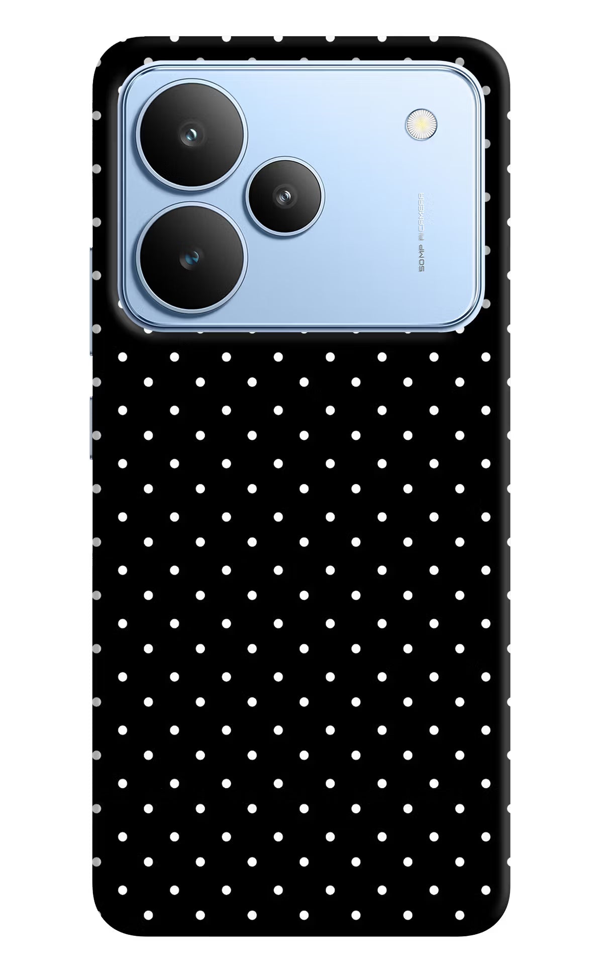 White Dots Realme P4 Back Cover