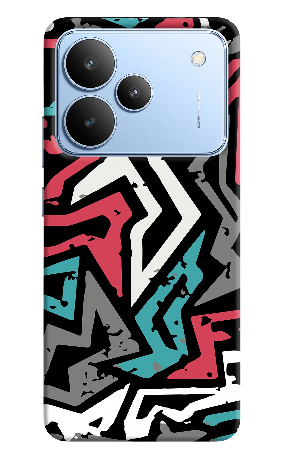 Geometric Graffiti Realme P4 Back Cover