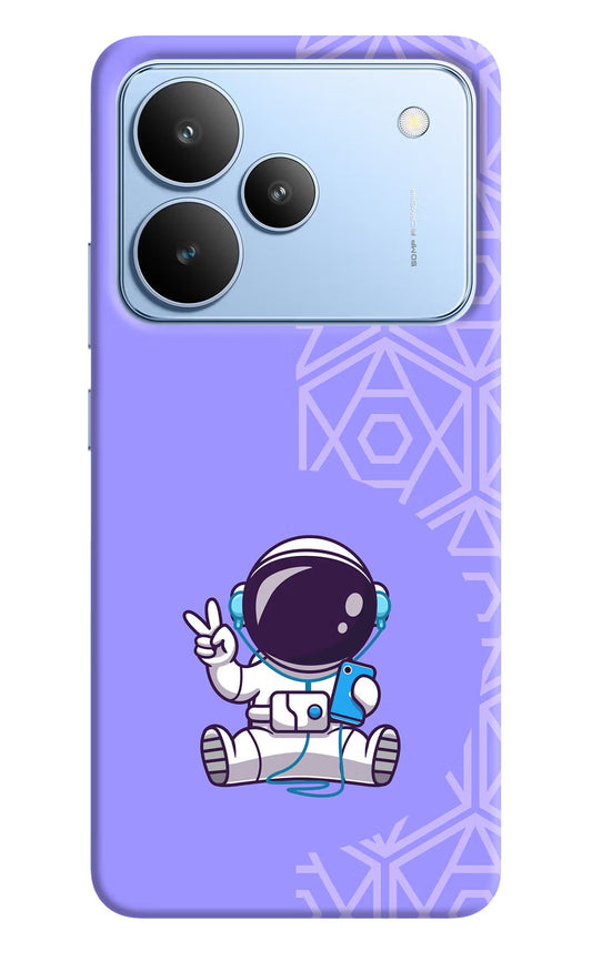 Cute Astronaut Chilling Realme P4 Back Cover