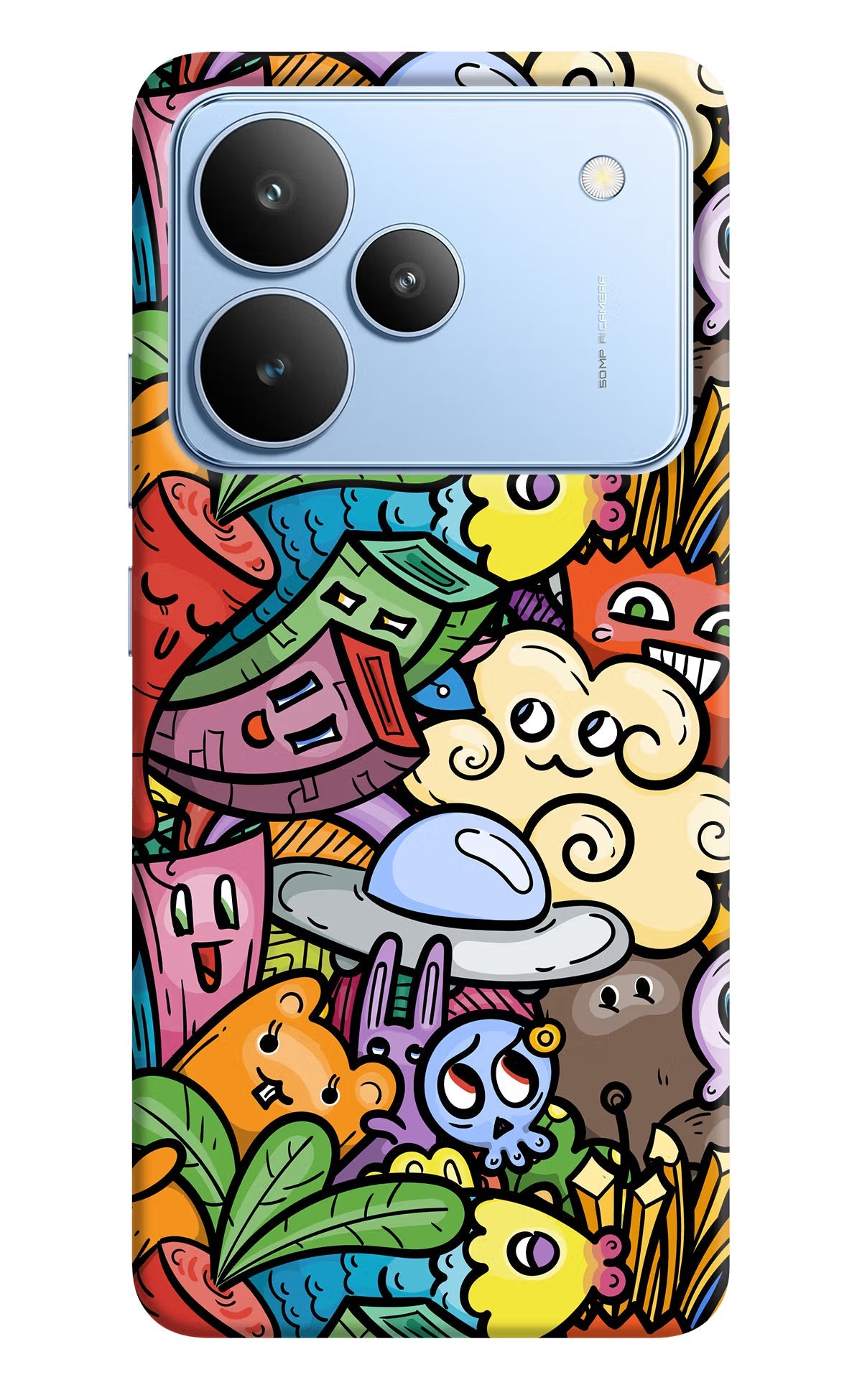 Veggie Doodle Realme P4 Back Cover