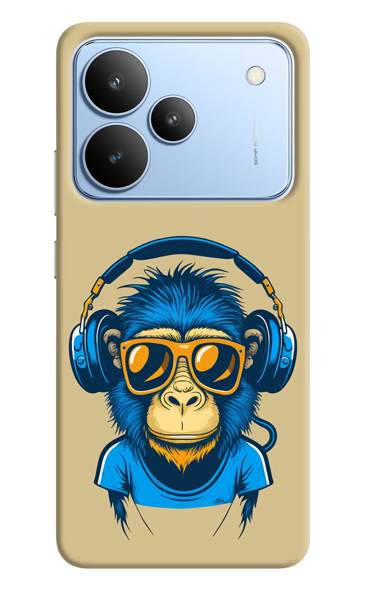 Monkey Headphone Realme P4 Back Cover