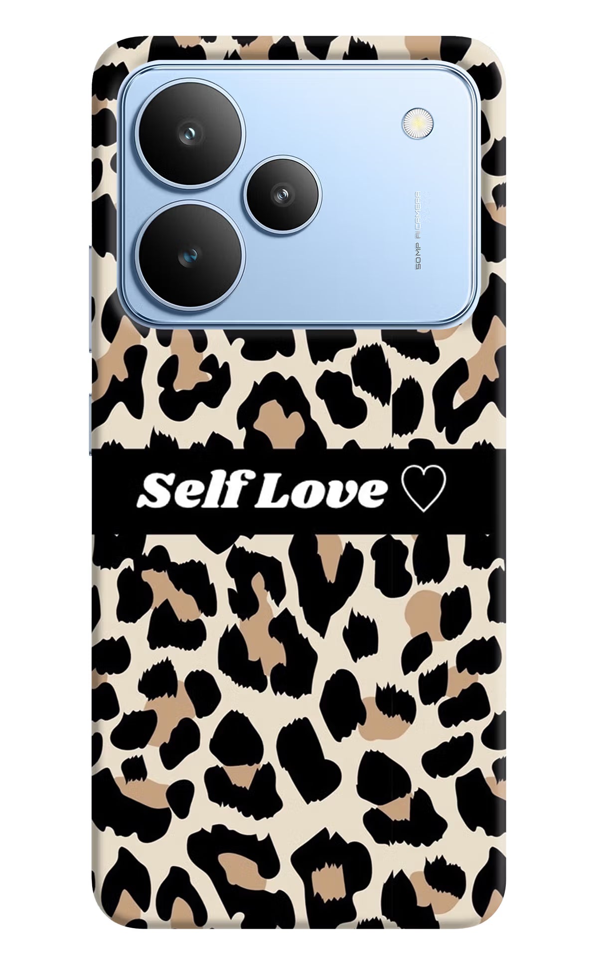 Leopard Print Self Love Realme P4 Back Cover