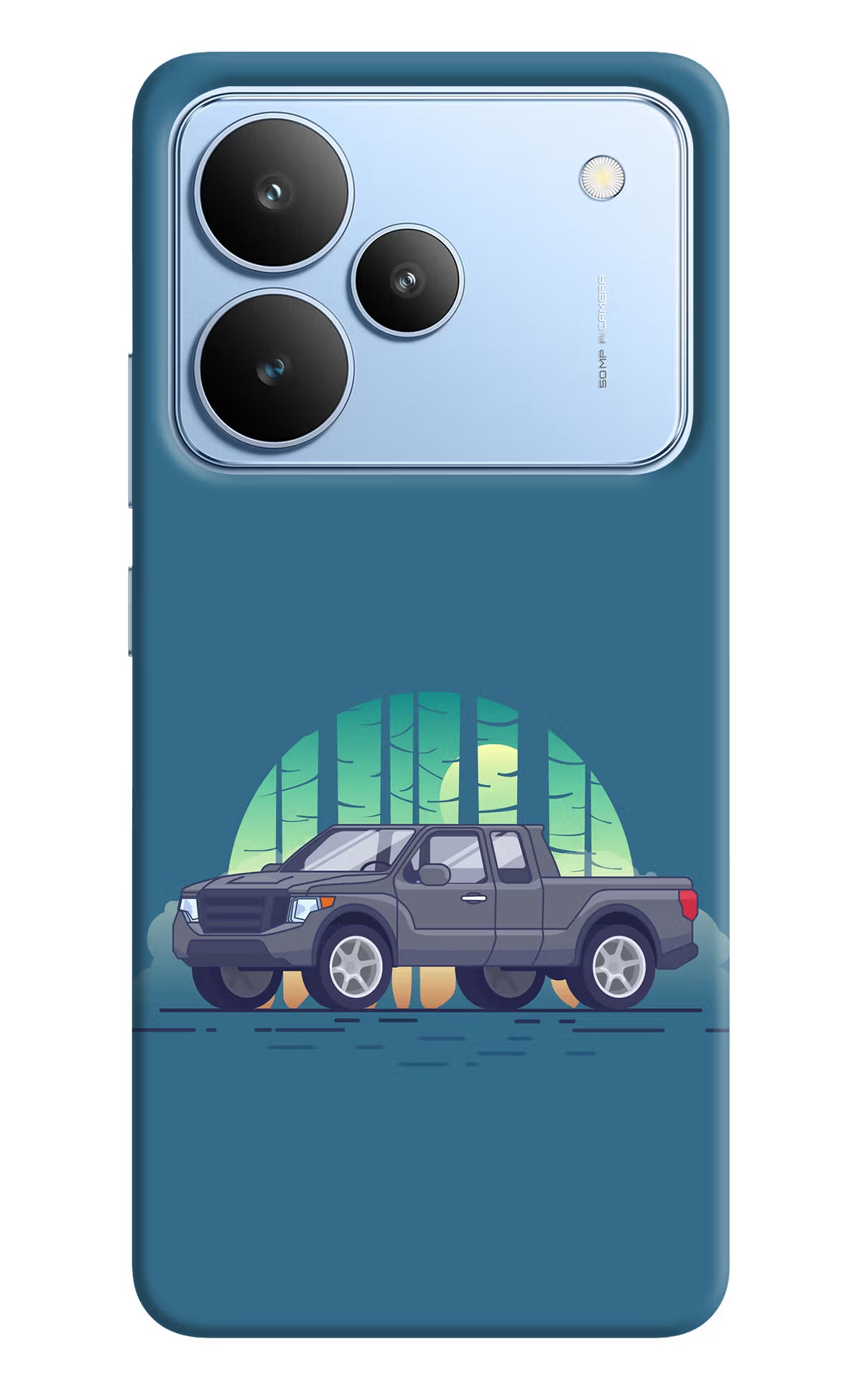 Retro Garage Vibe Realme P4 Back Cover