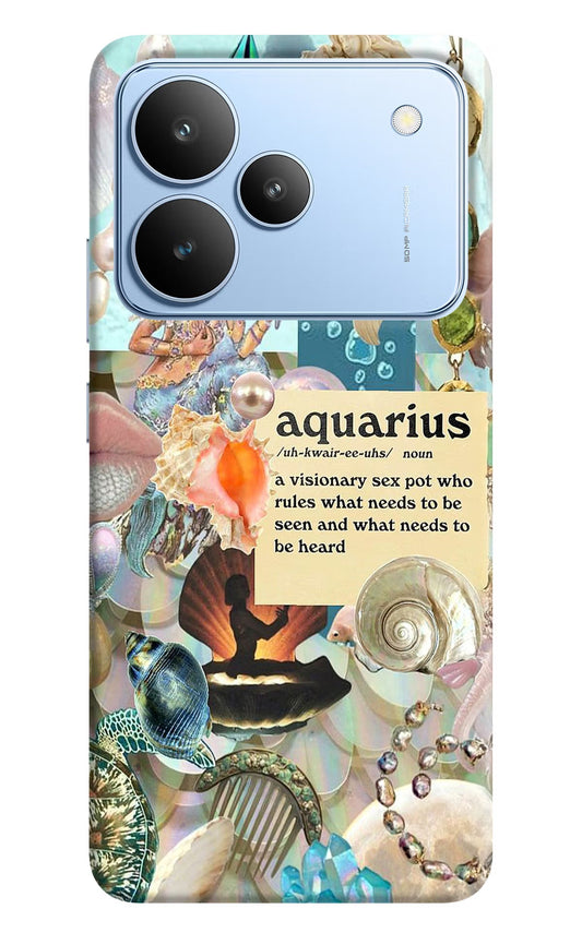 Aquarius Zodiac Realme P4 Back Cover