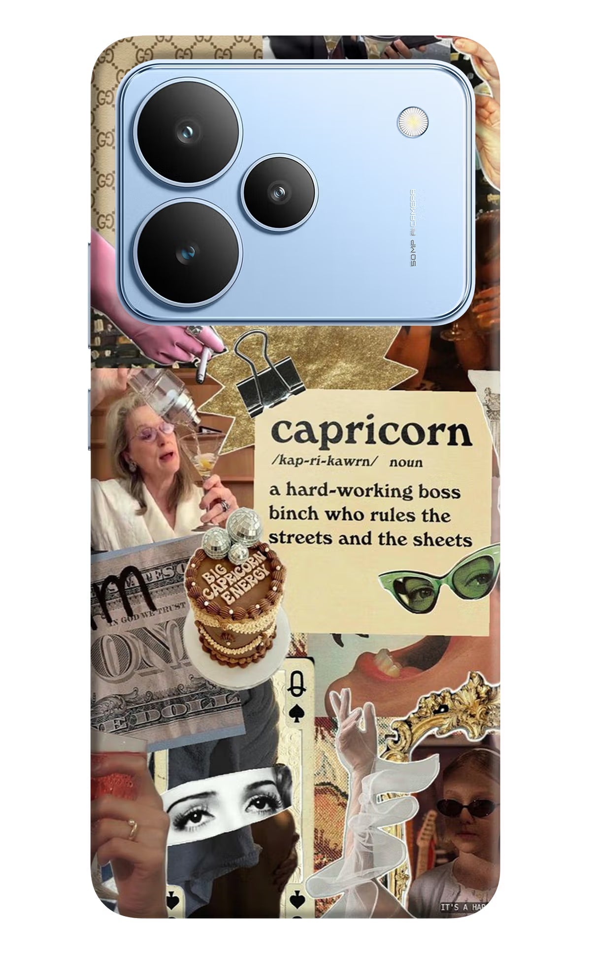 Capricorn Zodiac Realme P4 Back Cover