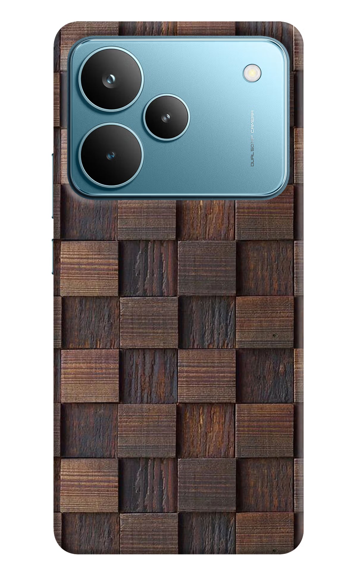 Wooden Cube Design Realme P4 Pro Back Cover
