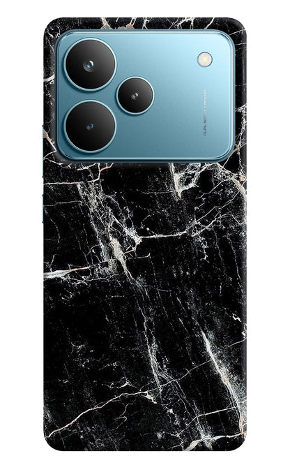 Black Marble Texture Realme P4 Pro Back Cover
