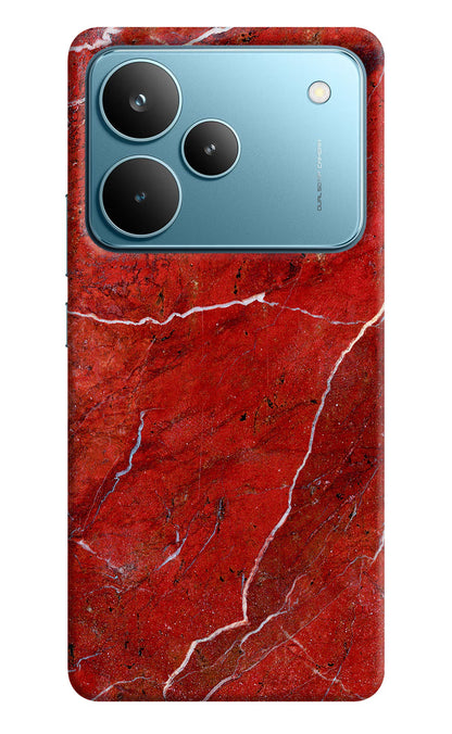 Red Marble Design Realme P4 Pro Back Cover