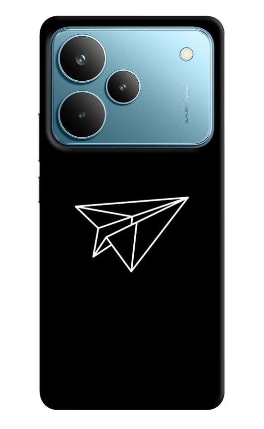 Paper Plane White Realme P4 Pro Back Cover