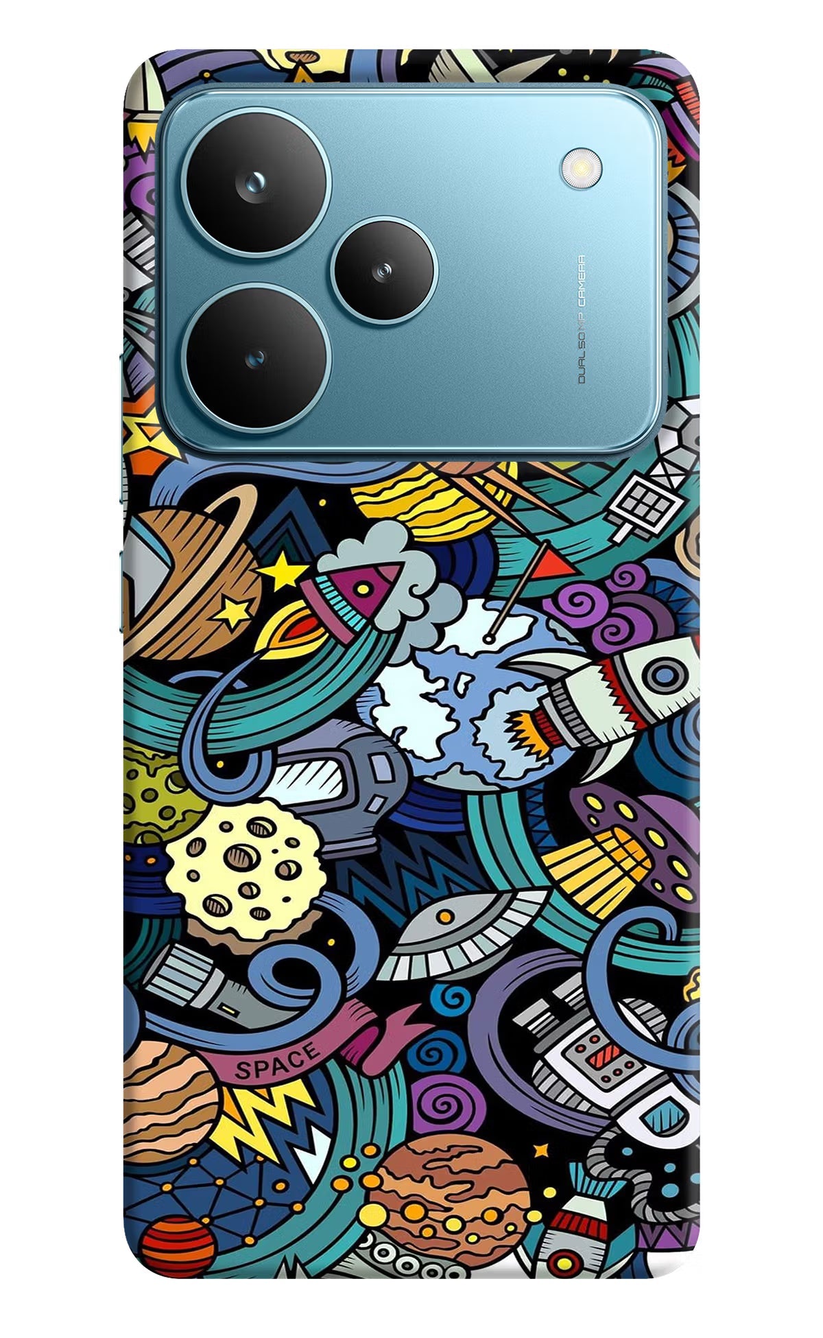 Space Abstract Realme P4 Pro Back Cover