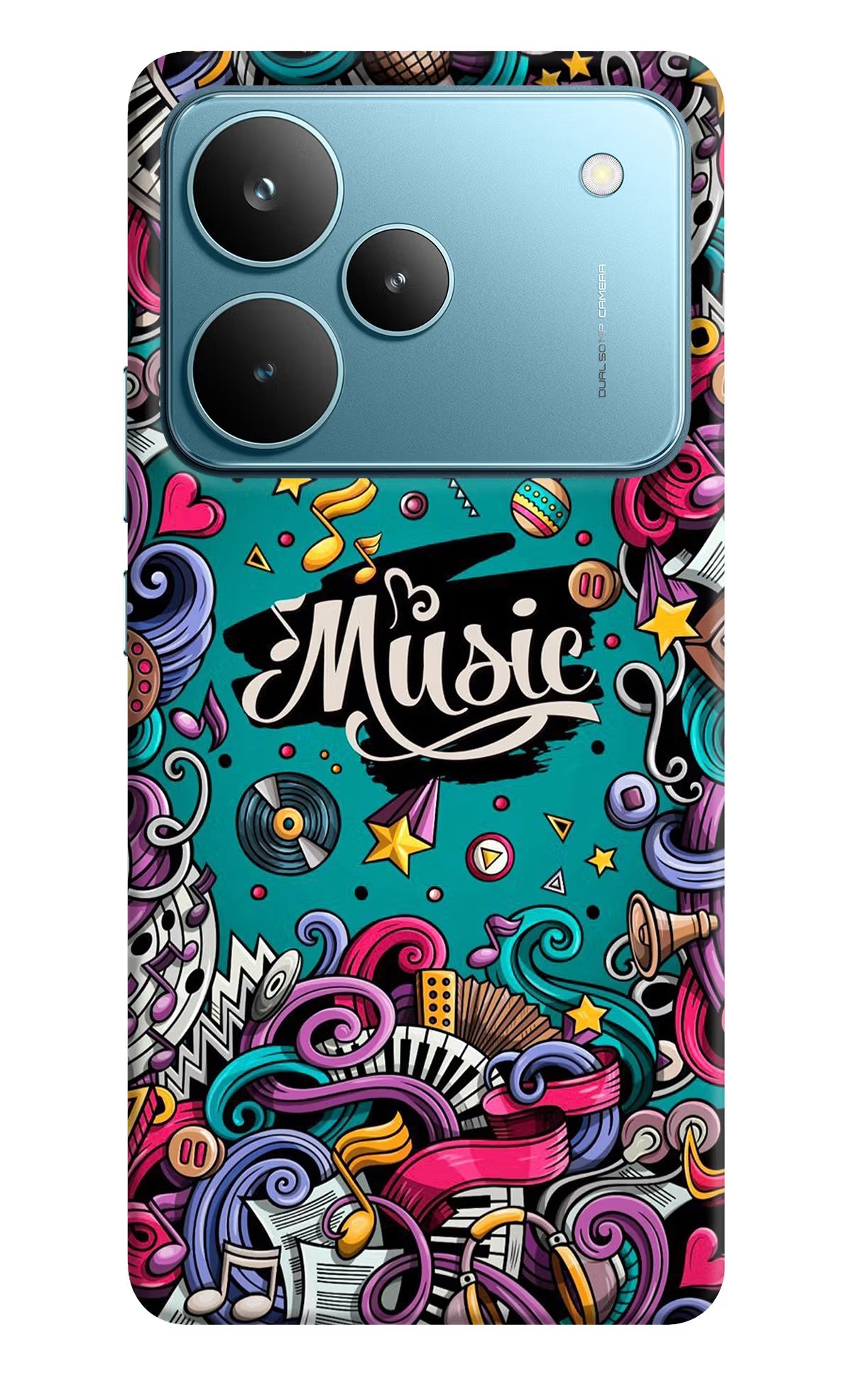 Music Graffiti Realme P4 Pro Back Cover