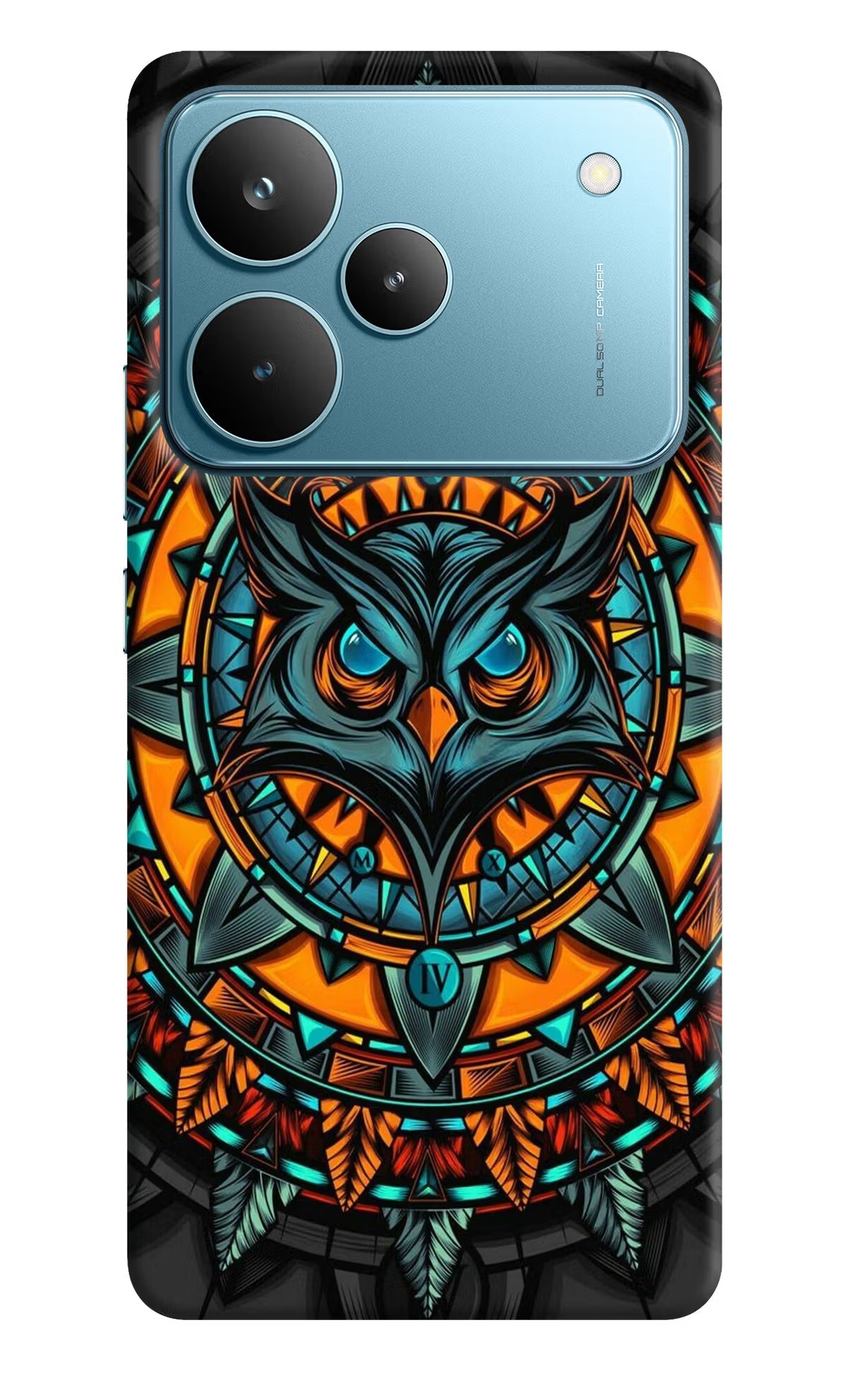 Angry Owl Art Realme P4 Pro Back Cover