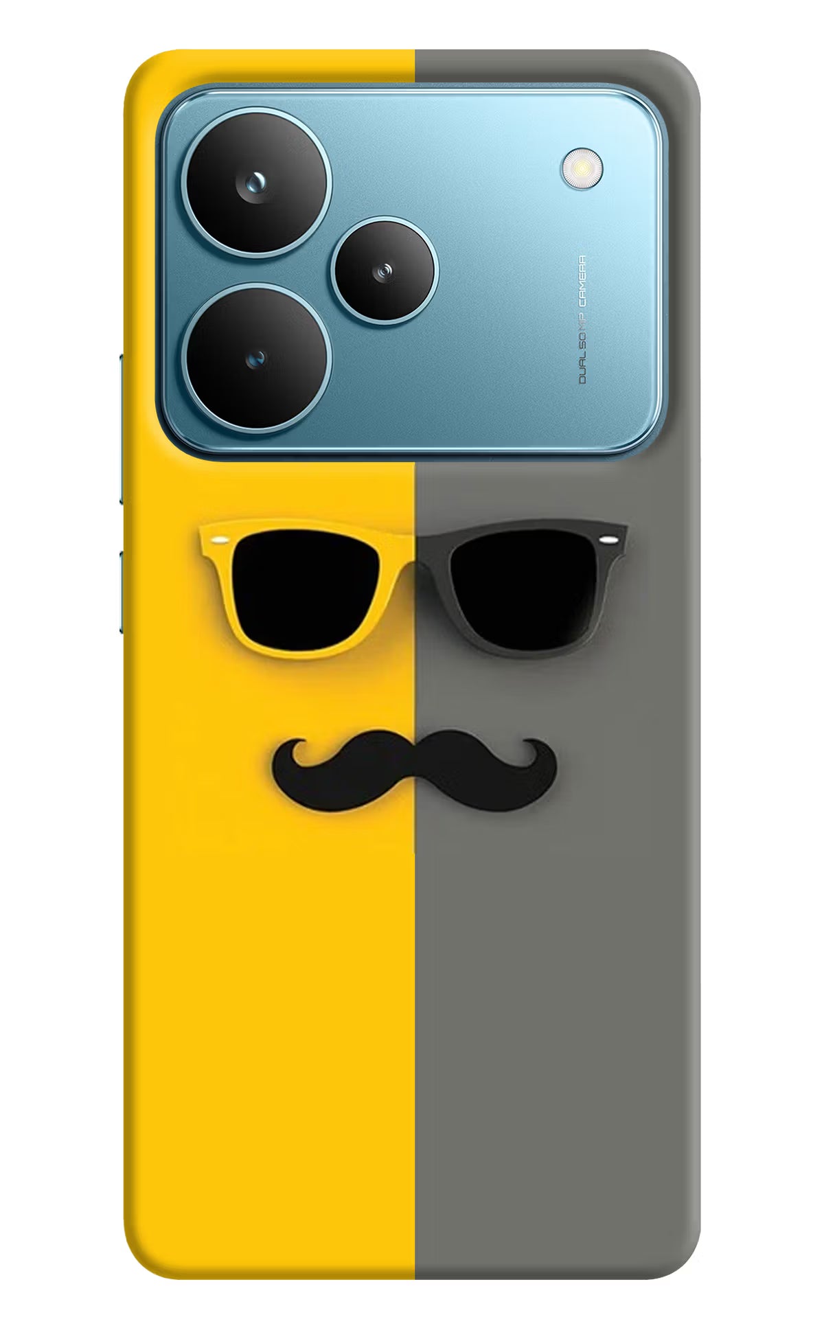 Sunglasses with Mustache Realme P4 Pro Back Cover
