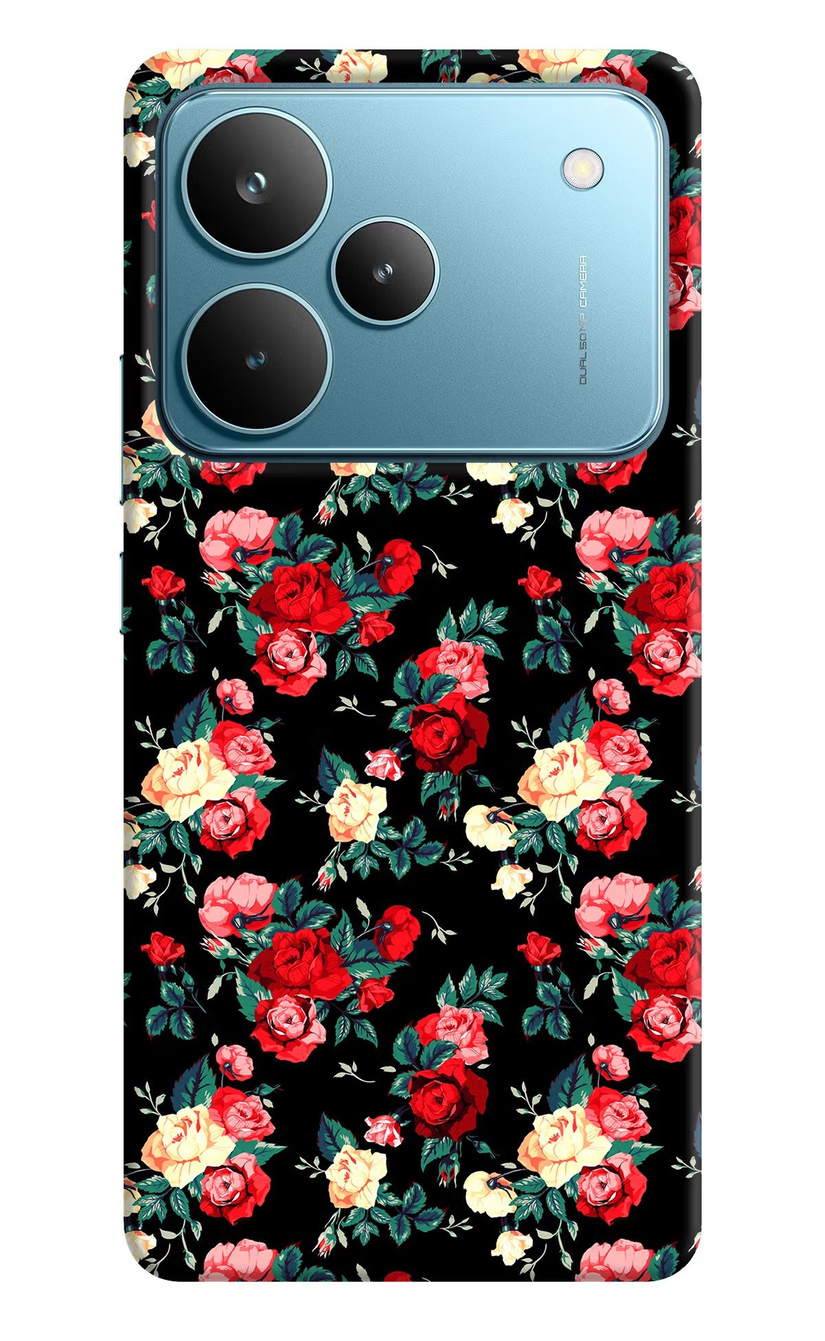 Rose Pattern Realme P4 Pro Back Cover