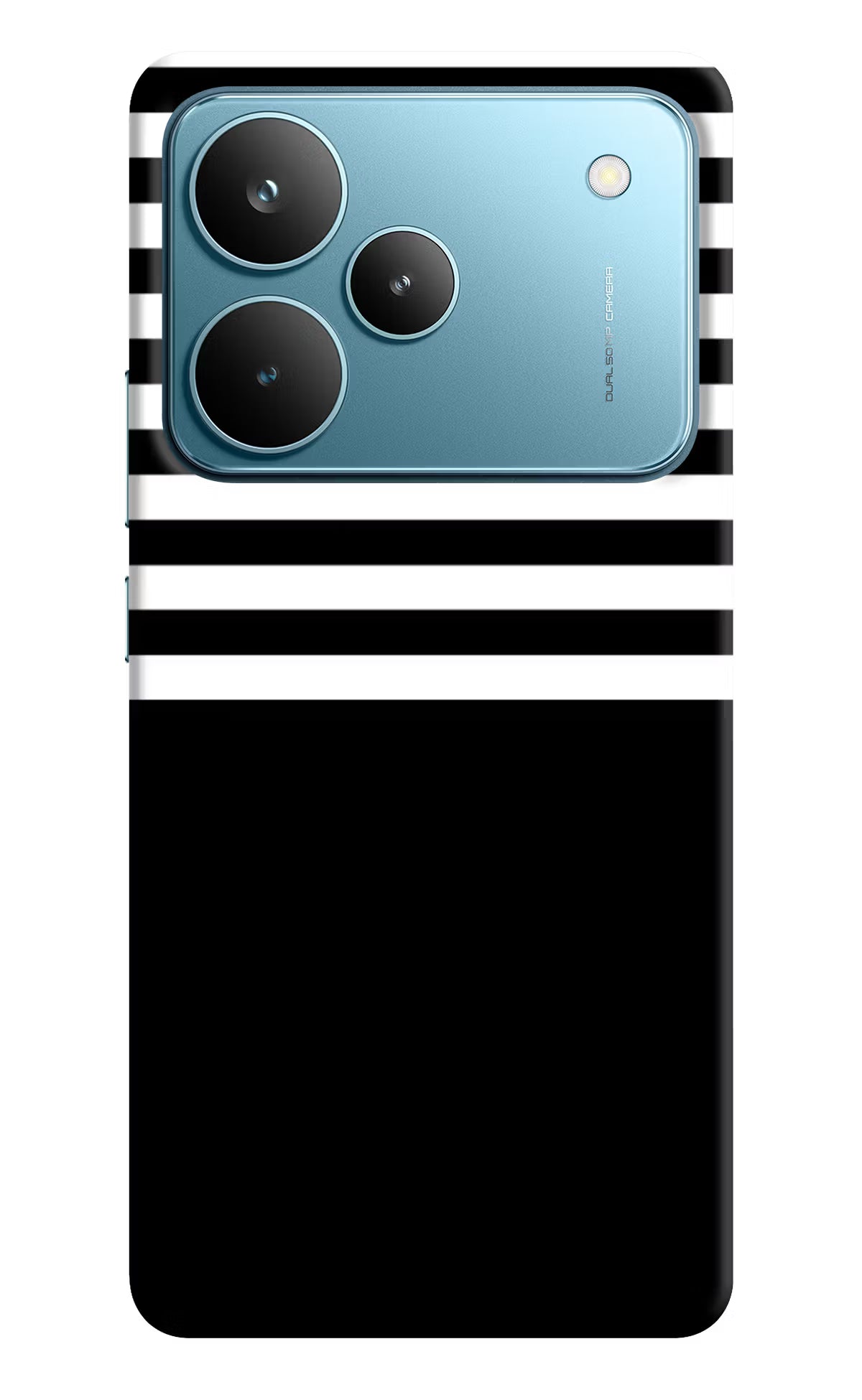 Black and White Print Realme P4 Pro Back Cover
