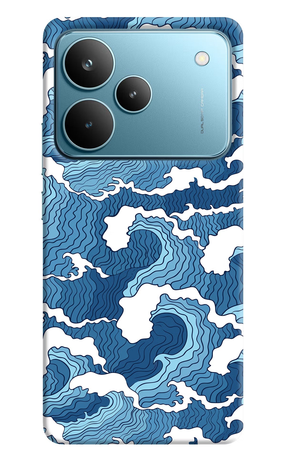 Blue Waves Realme P4 Pro Back Cover