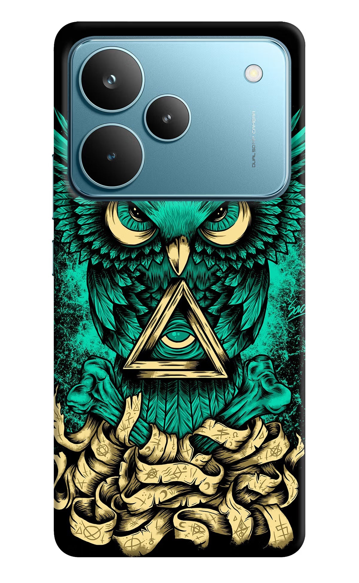 Green Owl Realme P4 Pro Back Cover